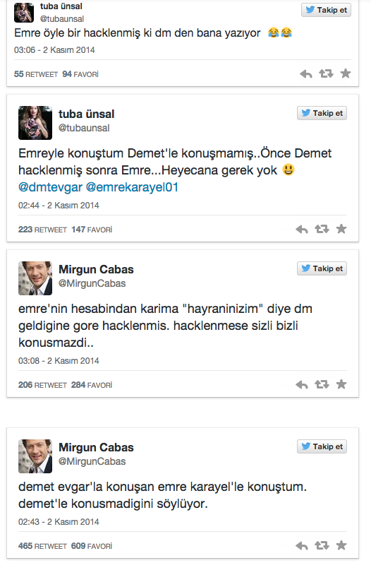 Demet Evgar'dan sonra rol arkadaşı da hack'lendi!